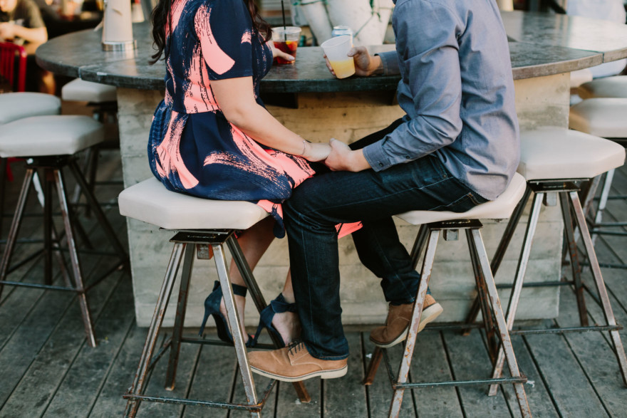 Sweet & Snuggly Urban Engagement – Photo by Let's Frolic Together