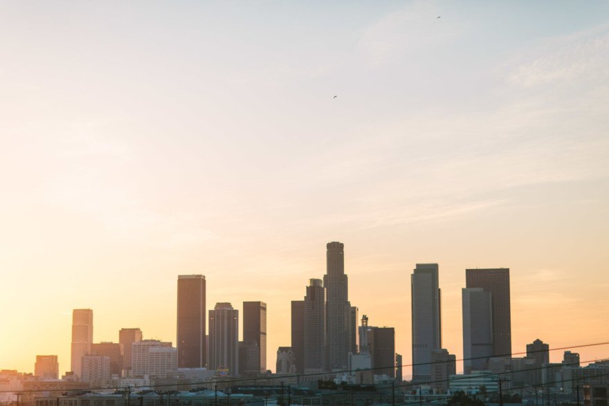 Golden Downtown LA Lovestory – Photo by Let's Frolic Together
