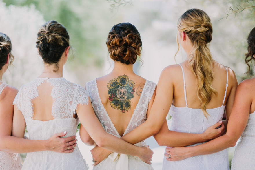Backyard Palm Springs Wedding – Photo by Let's Frolic Together