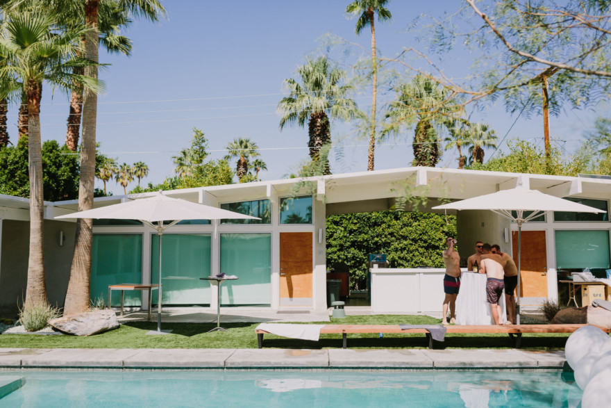 Backyard Palm Springs Wedding – Photo by Let's Frolic Together