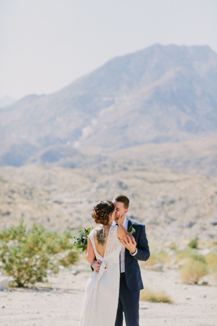 Backyard Palm Springs Wedding – Photo by Let's Frolic Together
