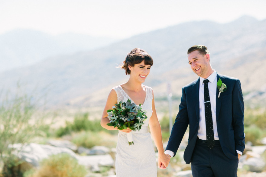 Backyard Palm Springs Wedding – Photo by Let's Frolic Together