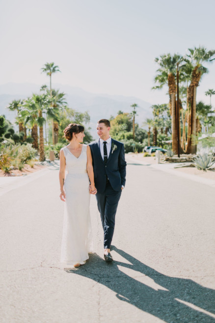 Backyard Palm Springs Wedding – Photo by Let's Frolic Together