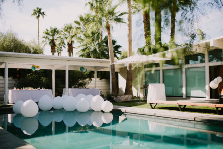 Backyard Palm Springs Wedding – Photo by Let's Frolic Together