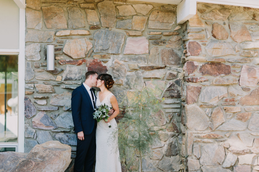 Backyard Palm Springs Wedding – Photo by Let's Frolic Together