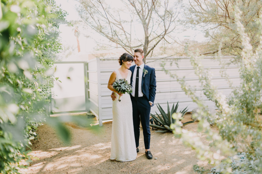 Backyard Palm Springs Wedding – Photo by Let's Frolic Together