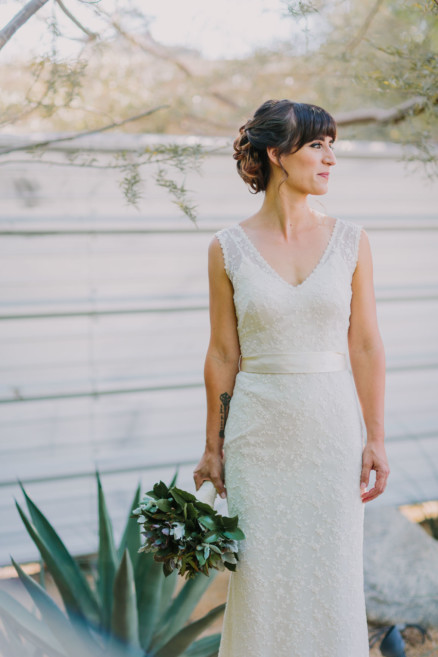 Backyard Palm Springs Wedding – Photo by Let's Frolic Together