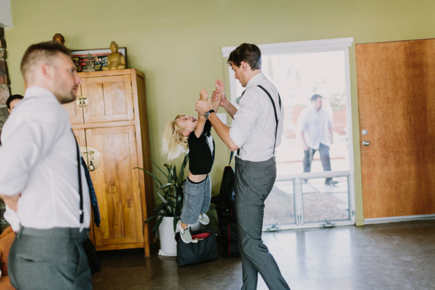 Backyard Palm Springs Wedding – Photo by Let's Frolic Together