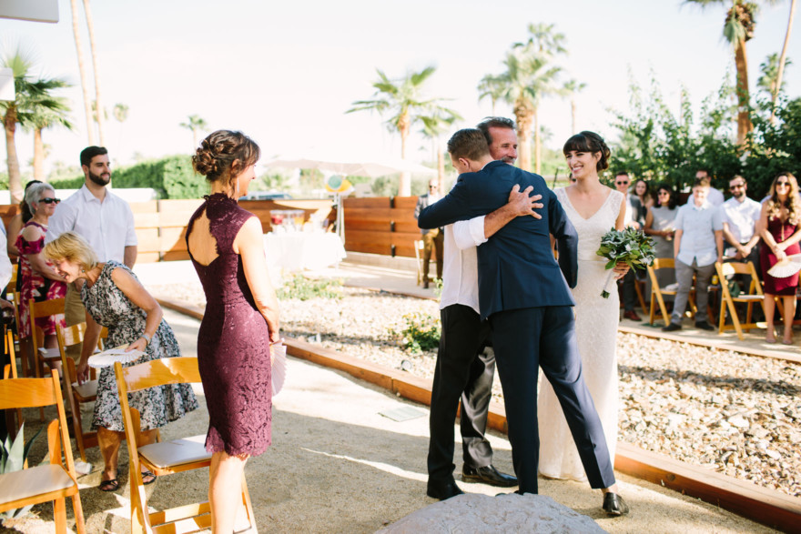 Backyard Palm Springs Wedding – Photo by Let's Frolic Together