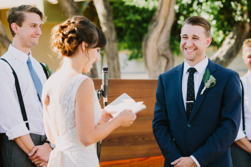 Backyard Palm Springs Wedding – Photo by Let's Frolic Together