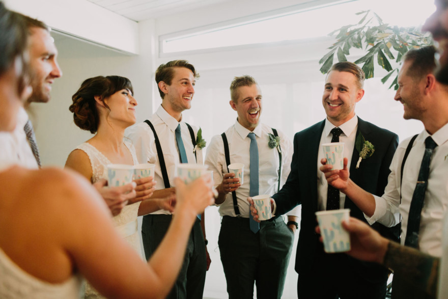 Backyard Palm Springs Wedding – Photo by Let's Frolic Together