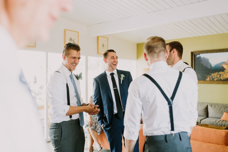 Backyard Palm Springs Wedding – Photo by Let's Frolic Together