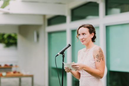 Backyard Palm Springs Wedding – Photo by Let's Frolic Together