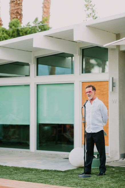 Backyard Palm Springs Wedding – Photo by Let's Frolic Together