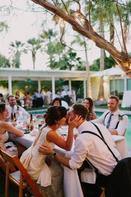Backyard Palm Springs Wedding – Photo by Let's Frolic Together