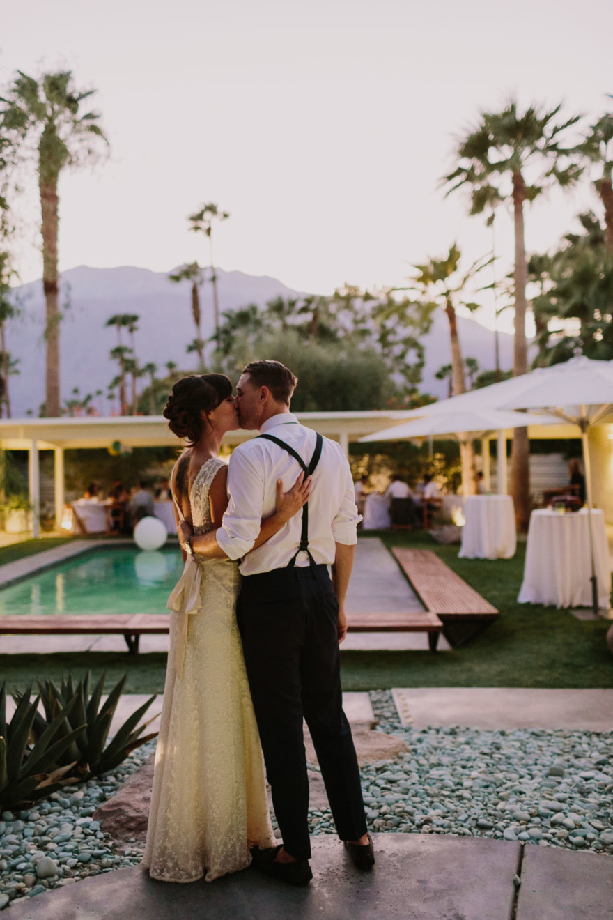 Backyard Palm Springs Wedding – Photo by Let's Frolic Together