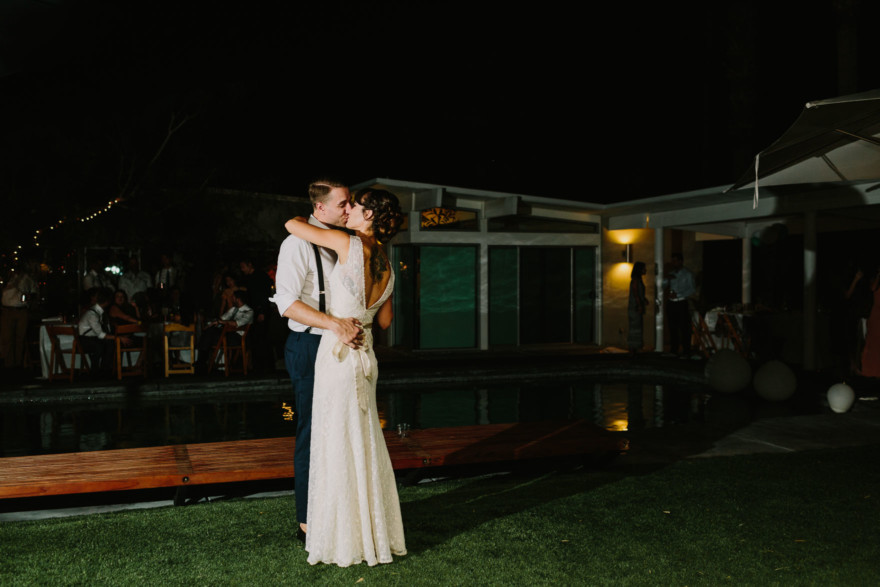 Backyard Palm Springs Wedding – Photo by Let's Frolic Together