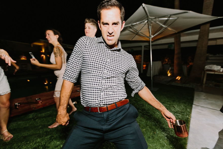 Backyard Palm Springs Wedding – Photo by Let's Frolic Together