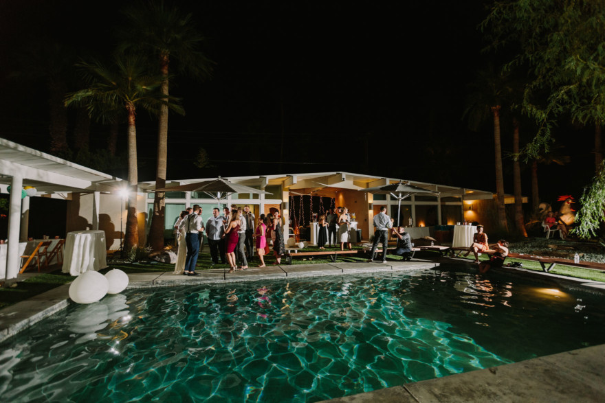 Backyard Palm Springs Wedding – Photo by Let's Frolic Together