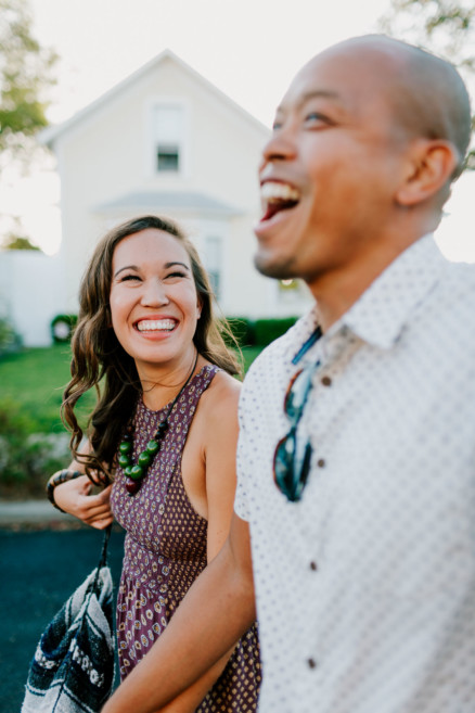 Cuddly and silly at-home engagement – Photo by Let's Frolic Together