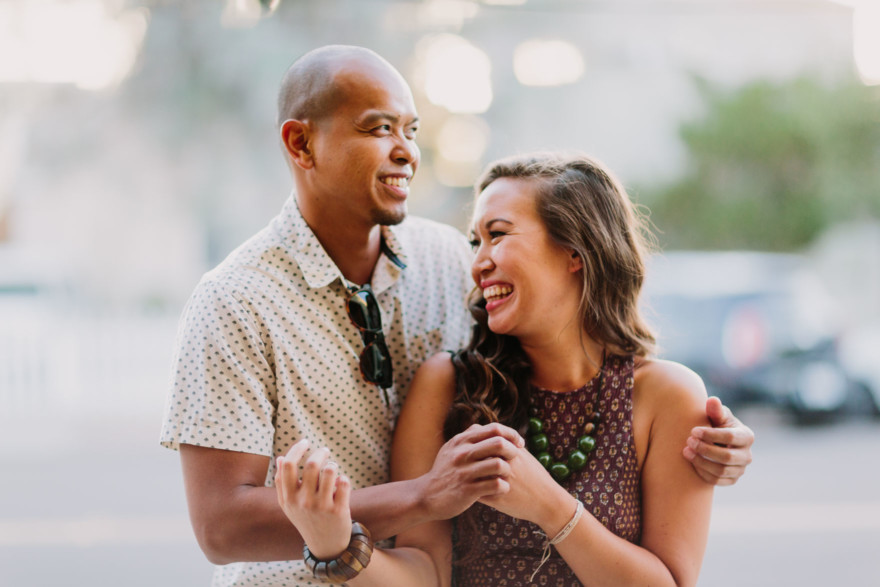 Cuddly and silly at-home engagement – Photo by Let's Frolic Together