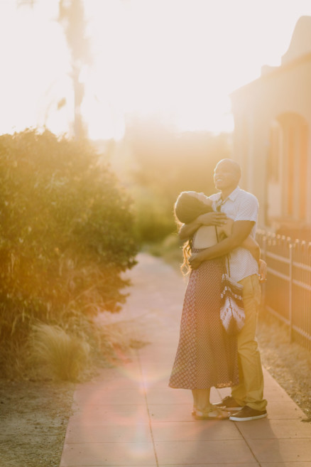 Cuddly and silly at-home engagement – Photo by Let's Frolic Together