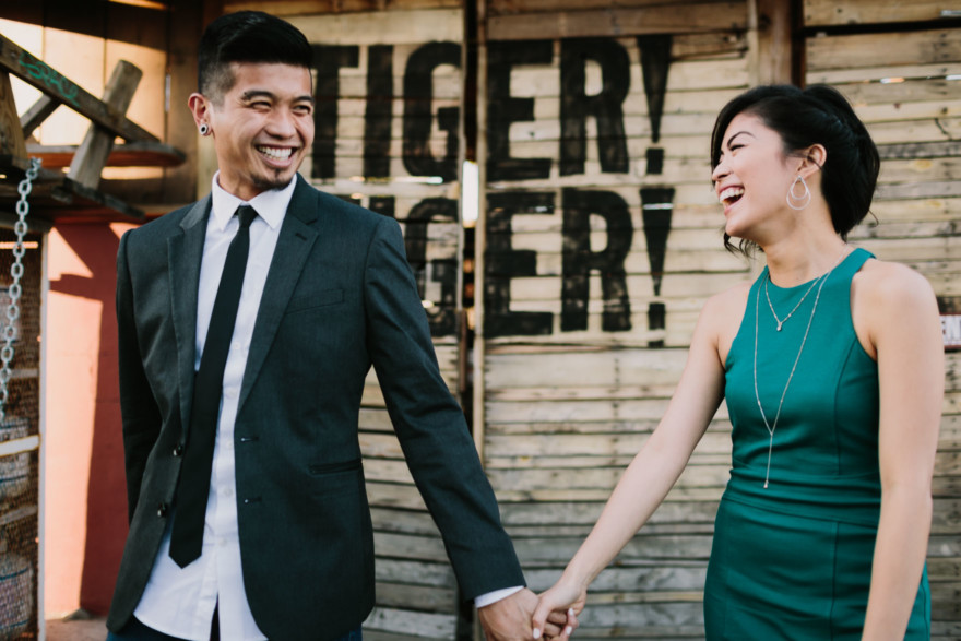 A Murals & Magic Engagement – Photo by Let's Frolic Together