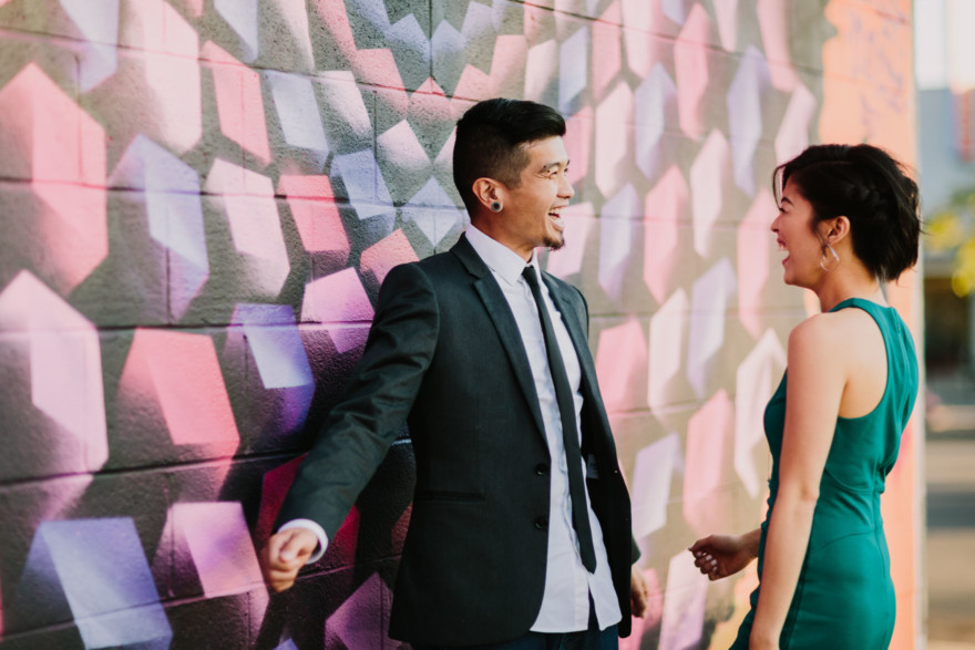 A Murals & Magic Engagement – Photo by Let's Frolic Together
