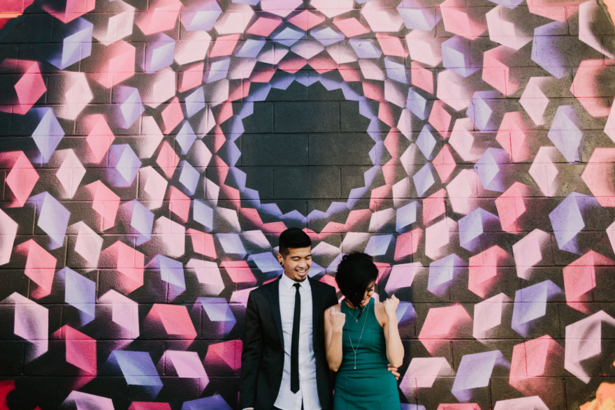 A Murals & Magic Engagement – Photo by Let's Frolic Together