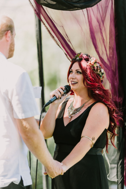 Nontraditional RV Camp Wedding – Photo by Let's Frolic Together