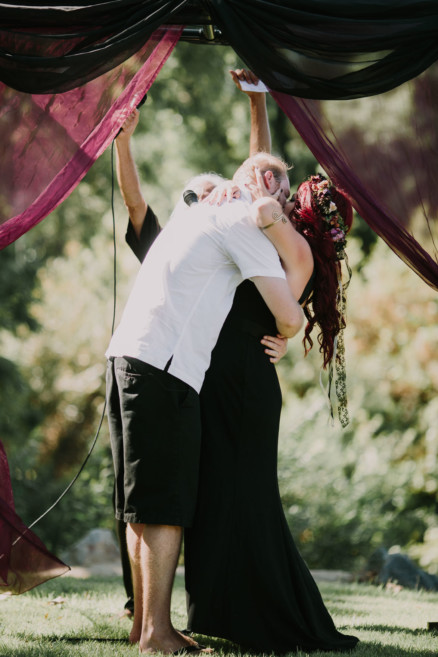 Nontraditional RV Camp Wedding – Photo by Let's Frolic Together