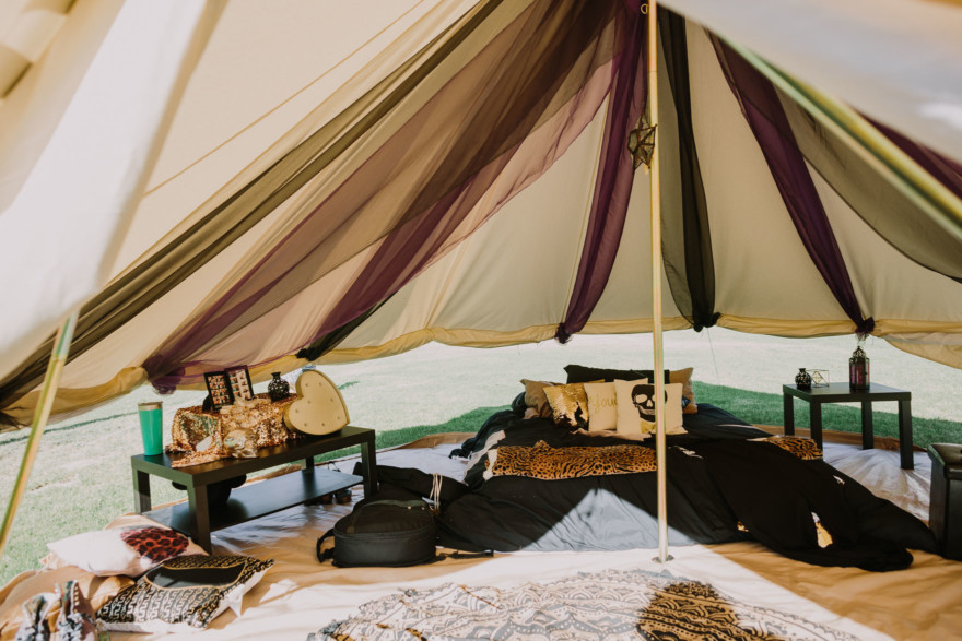 Nontraditional RV Camp Wedding – Photo by Let's Frolic Together