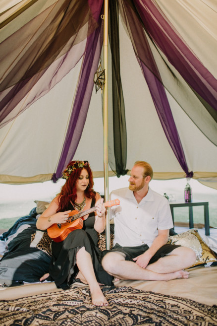 Nontraditional RV Camp Wedding – Photo by Let's Frolic Together