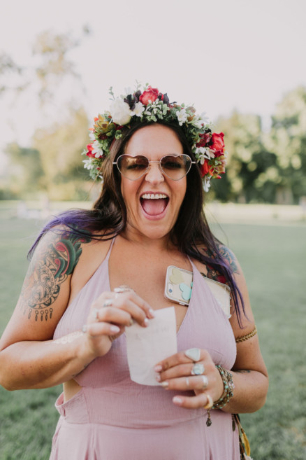 Nontraditional RV Camp Wedding – Photo by Let's Frolic Together