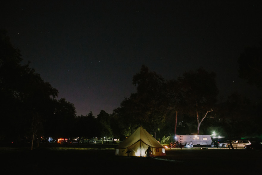 Nontraditional RV Camp Wedding – Photo by Let's Frolic Together