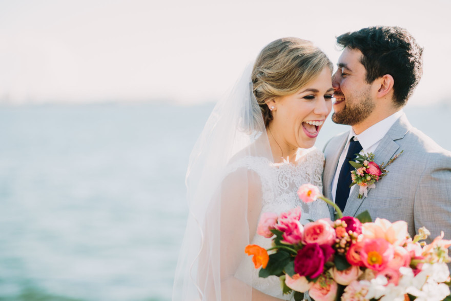 Wet Wedding at the Admiral Kidd Club – Photo by Let's Frolic Together