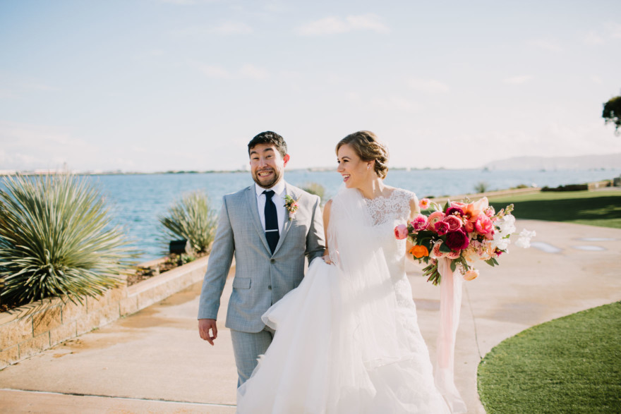 Wet Wedding at the Admiral Kidd Club – Photo by Let's Frolic Together