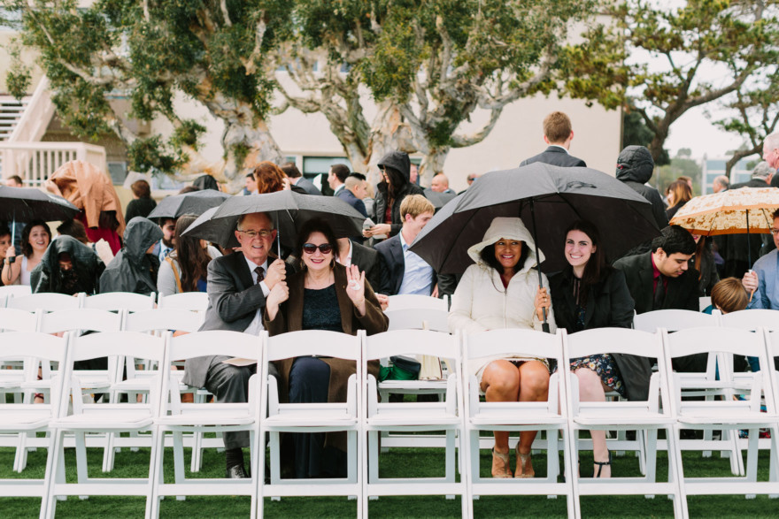 Wet Wedding at the Admiral Kidd Club – Photo by Let's Frolic Together