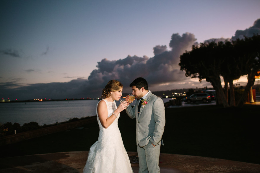 Wet Wedding at the Admiral Kidd Club – Photo by Let's Frolic Together