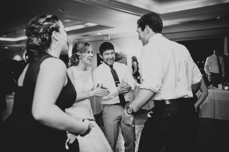 Wet Wedding at the Admiral Kidd Club – Photo by Let's Frolic Together