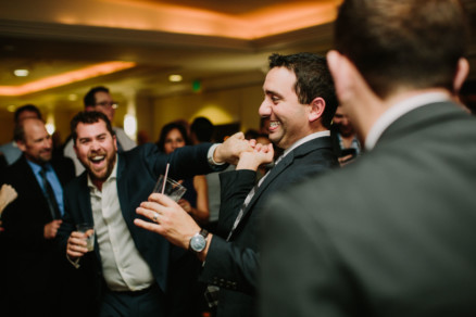 Wet Wedding at the Admiral Kidd Club – Photo by Let's Frolic Together