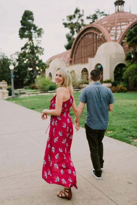 Balboa Park Tender Engagement – Photo by Let's Frolic Together