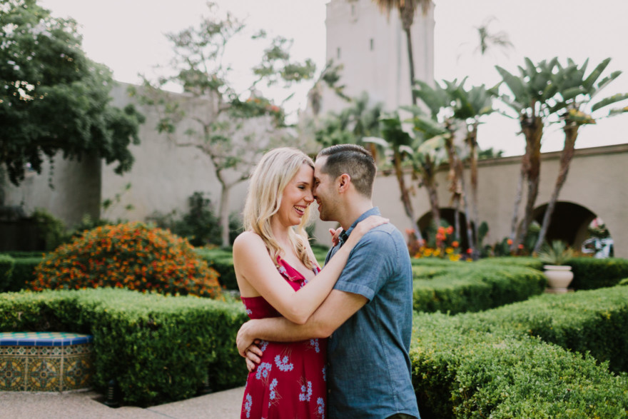 Balboa Park Tender Engagement – Photo by Let's Frolic Together