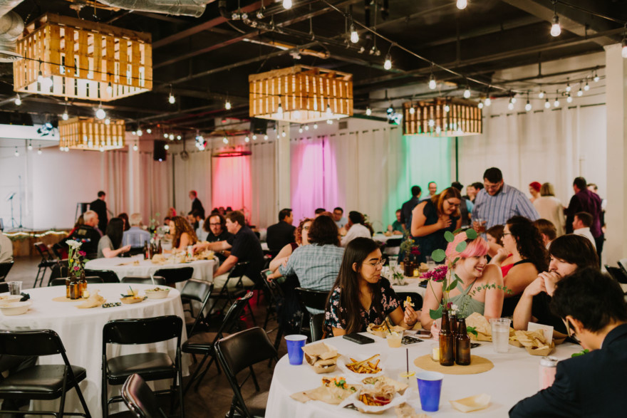 Moniker Dance Party Wedding – Photo by Let's Frolic Together