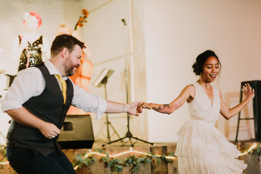 Moniker Dance Party Wedding – Photo by Let's Frolic Together