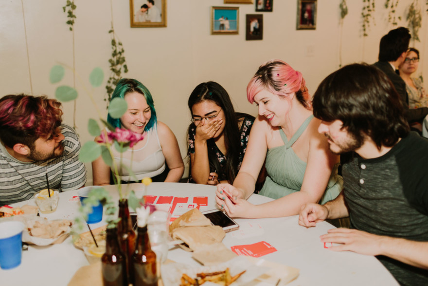 Moniker Dance Party Wedding – Photo by Let's Frolic Together