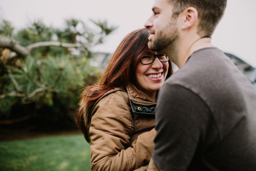 A Foggy Beach Engagement – Photo by Let's Frolic Together