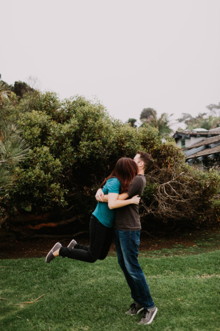 A Foggy Beach Engagement – Photo by Let's Frolic Together