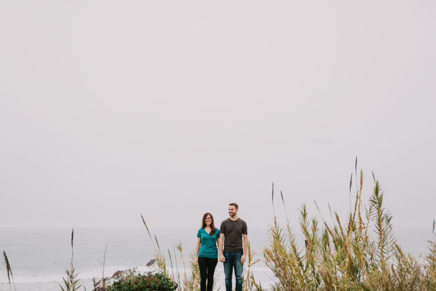 A Foggy Beach Engagement – Photo by Let's Frolic Together