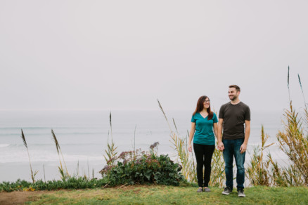 A Foggy Beach Engagement – Photo by Let's Frolic Together